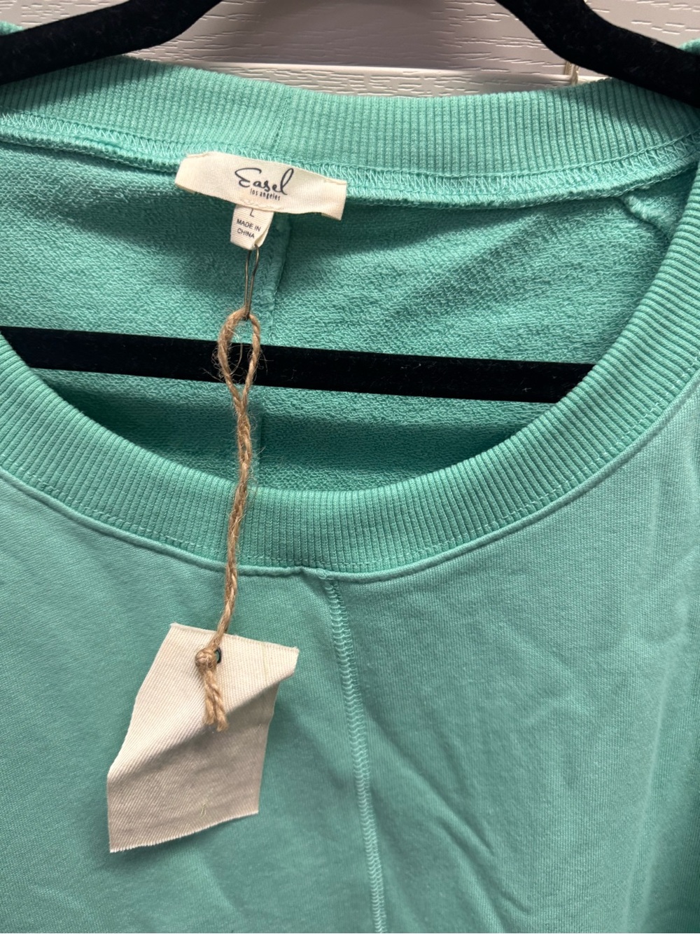 Easel Mint Crewneck Sweatshirt - Women's Top